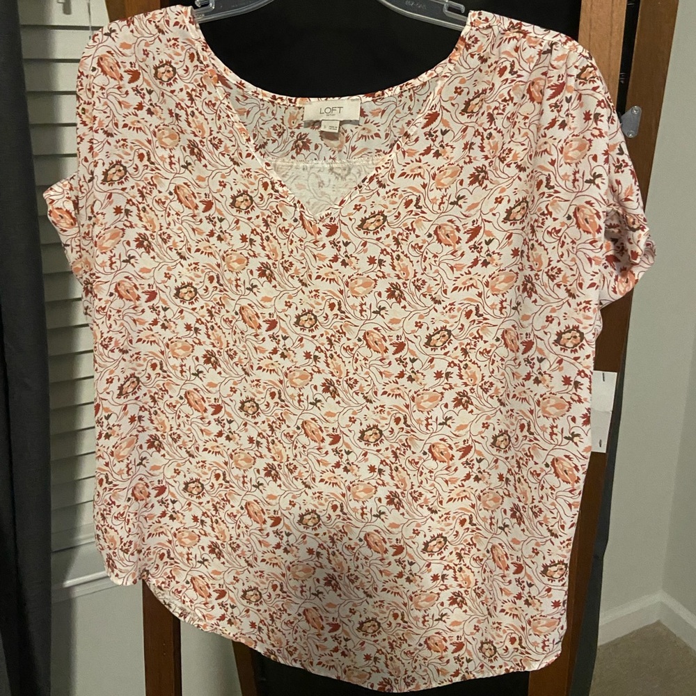 LOFT Drop shoulder blouse- Sm